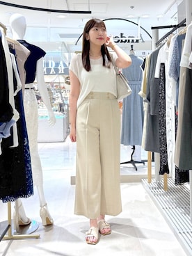 「アイテム（パンツ）」を使った、andemiu_mizukiさん（レディース・170cm）の夏コーディネート