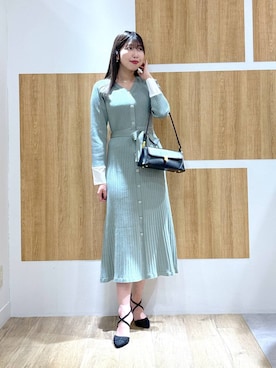 「Andemiu（アンデミュウ）のアイテム（バッグ）」を使った、andemiu_mizukiさん（レディース・170cm）の冬コーディネート