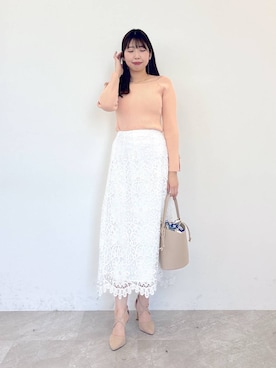 「Andemiu（アンデミュウ）のアイテム（バッグ）」を使った、andemiu_mizukiさん（レディース・170cm）の春コーディネート