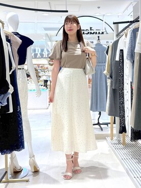 「アイテム（ハンドバッグ）」を使った、andemiu_mizukiさん（レディース・170cm）の夏コーディネート