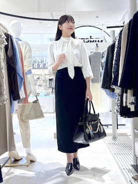 「アイテム（チャーム）」を使った、andemiu_mizukiさん（レディース・170cm）の秋コーディネート
