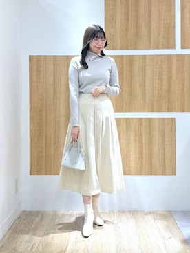 「Andemiu（アンデミュウ）のアイテム（ブーツ）」を使った、andemiu_mizukiさん（レディース・170cm）の秋コーディネート