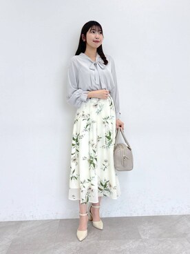 「アイテム（ボストンバッグ、グレー系）」を使った、andemiu_mizukiさん（レディース・170cm）の冬コーディネート