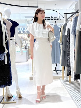 「アイテム（ハンドバッグ）」を使った、andemiu_mizukiさん（レディース・170cm）の夏コーディネート