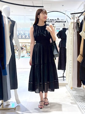 「アイテム（ワンピース）」を使った、andemiu_mizukiさん（レディース・170cm）の夏コーディネート