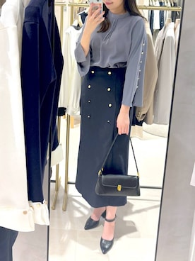 「Andemiu（アンデミュウ）のアイテム（バッグ）」を使った、andemiu_mizukiさん（レディース・170cm）の春コーディネート