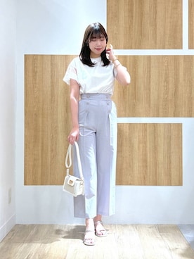 「Andemiu（アンデミュウ）のアイテム（パンツ）」を使った、andemiu_mizukiさん（レディース・170cm）の春コーディネート
