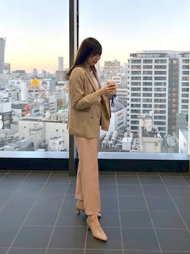 「アイテム（ジャケット/アウター）」を使った、andemiu_mizukiさん（レディース・170cm）の冬コーディネート