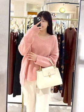 「アイテム（ハンドバッグ）」を使った、andemiu_mizukiさん（レディース・170cm）の秋コーディネート