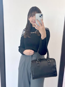 「Andemiu（アンデミュウ）のアイテム（パンツ）」を使った、andemiu_mizukiさん（レディース・170cm）の春コーディネート