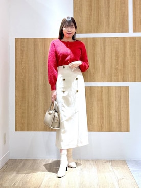 「Andemiu（アンデミュウ）のアイテム（バッグ）」を使った、andemiu_mizukiさん（レディース・170cm）の冬コーディネート