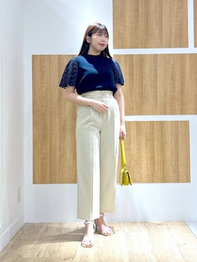 「Andemiu（アンデミュウ）のアイテム（パンツ）」を使った、andemiu_mizukiさん（レディース・170cm）の夏コーディネート