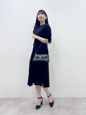 「Andemiu（アンデミュウ）のアイテム（バッグ）」を使った、andemiu_mizukiさん（レディース・170cm）の冬コーディネート