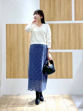 「Andemiu（アンデミュウ）のアイテム（ブーツ）」を使った、andemiu_mizukiさん（レディース・170cm）の秋コーディネート