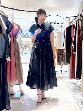 「アイテム（シャツワンピース）」を使った、andemiu_mizukiさん（レディース・170cm）の秋コーディネート