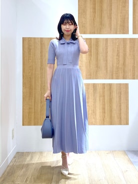 【プロフ必読を】 　ボウタイニットワンピース 半袖 プロフ必読を】 ボウタイニットワンピース 半袖 プロフ必読を】様 専用