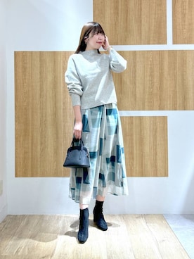 「Andemiu（アンデミュウ）のアイテム（ブーツ）」を使った、andemiu_mizukiさん（レディース・170cm）の秋コーディネート