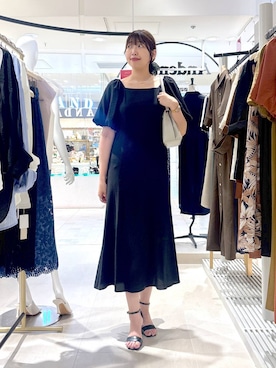 「アイテム（ハンドバッグ）」を使った、andemiu_mizukiさん（レディース・170cm）の夏コーディネート