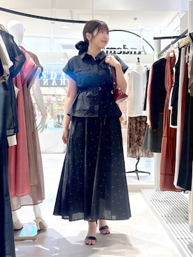 「アイテム（ワンピース/ドレス）」を使った、andemiu_mizukiさん（レディース・170cm）の夏コーディネート