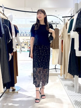 「Andemiu（アンデミュウ）のアイテム（バッグ）」を使った、andemiu_mizukiさん（レディース・170cm）の夏コーディネート