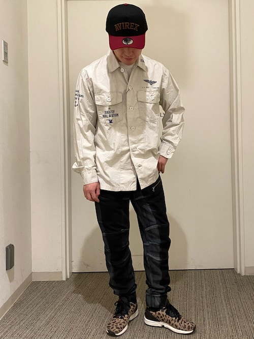 USN TYPEWRIGHTER FATIGUE LONG SLEEVE SHIRT / USN タイプライター ファティーグ 長袖 シャツ / AVIREX /アヴィレックス