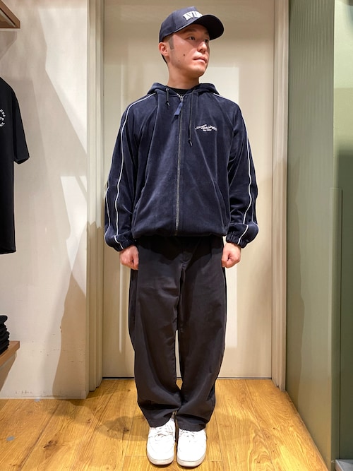 VELOUR ZIP PRAKA CURSIVE LOGO / ベロア ジップ パーカー カーシブロゴ / AVIREX / アヴィレックス