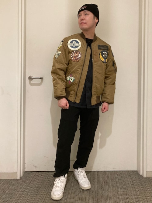 LOGO WATCH CAP / ロゴ ワッチ キャップ / ビーニー / AVIREX / アヴィレックス