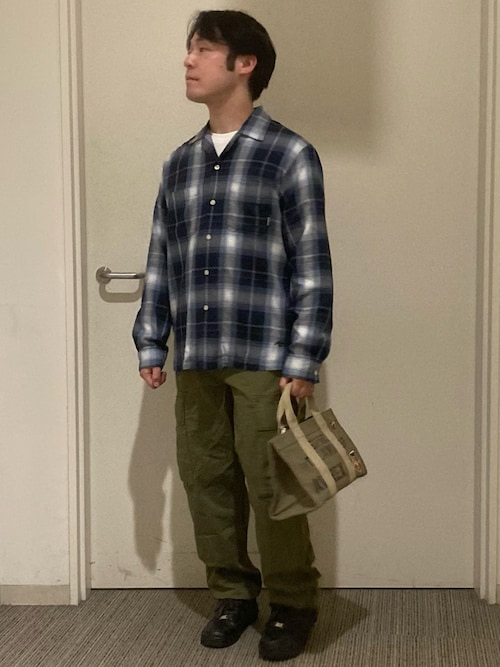 OMBRE CHECK SHIRT "NYC" / 長袖 オンブレーチェック シャツ "ニューヨーク シティ" / AVIREX / アヴィレックス