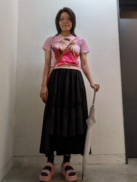 「FOREVER 21（フォーエバー トゥエンティーワン）のアイテム」を使った、 ダイエット目標50kgさん（レディース・164cm）の夏コーディネート