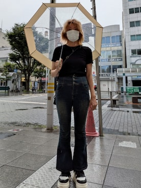 「WEGO（ウィゴー）のアイテム（パンツ）」を使った、 ダイエット目標50kgさん（レディース・164cm）の夏コーディネート