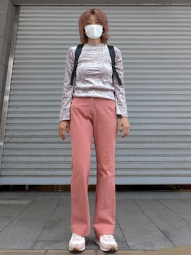 「b3のアイテム（その他パンツ、ピンク系）」を使った、 ダイエット目標50kgさん（レディース・164cm）の夏コーディネート