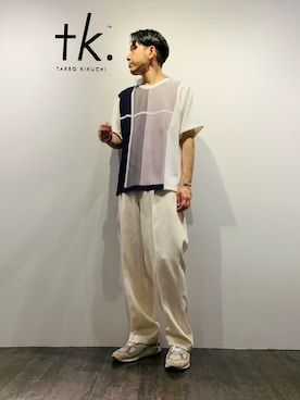 「tk.TAKEO KIKUCHI」｜gan0415さん（メンズ・175cm・30代）の春コーディネート