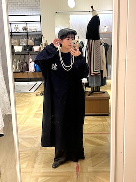「アイテム（ハンチング/ベレー帽）」を使った、gyannu0807さん（レディース・165cm）の夏コーディネート