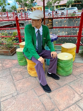 「WEGO（ウィゴー）のアイテム（フォーマルスーツ/小物）」を使った、bungoroさん（メンズ・183cm）の秋コーディネート