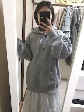 「GUコーデ」｜「アイテム（ワンピース）」を使った、の🌼さん（レディース・151cm）の冬コーディネート