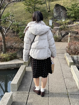 「古着ワンピース」｜の🌼さん（レディース・151cm）の冬コーディネート