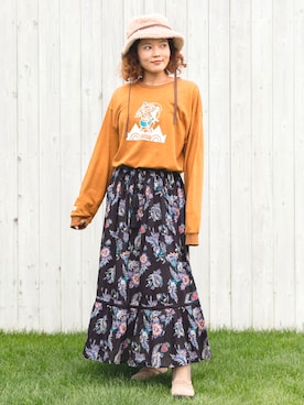 「チャイハネ（チャイハネ）のアイテム（帽子）」を使った、Jessicaさん（レディース・161cm）の冬コーディネート