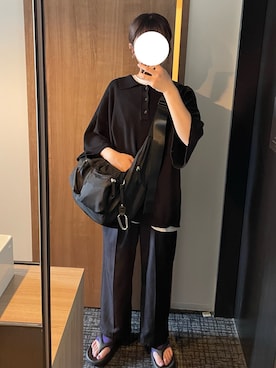 「NULL（ヌル）のアイテム」を使った、m🤍さん（レディース・153cm）の夏コーディネート