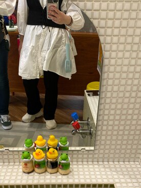 「SVEC（シュベック）のアイテム（その他シューズ）」を使った、ゆんさん（レディース・154cm）の秋コーディネート