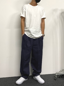 「Dita Muaj.（ディータムアージュ）のアイテム（パンツ）」を使った、llllllnさん（メンズ・173cm）の秋コーディネート
