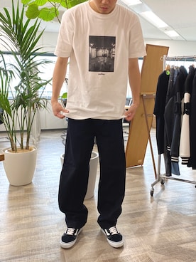 「Dita Muaj.（ディータムアージュ）のアイテム（パンツ）」を使った、llllllnさん（メンズ・177cm）の秋コーディネート