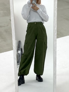 「Dita Muaj.（ディータムアージュ）のアイテム（パンツ）」を使った、llllllnさん（レディース・165cm）の秋コーディネート
