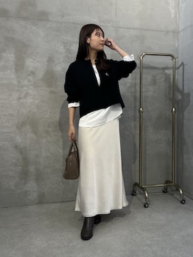 EBINAさん（骨格ウェーブ・レディース・166cm）の冬コーディネート