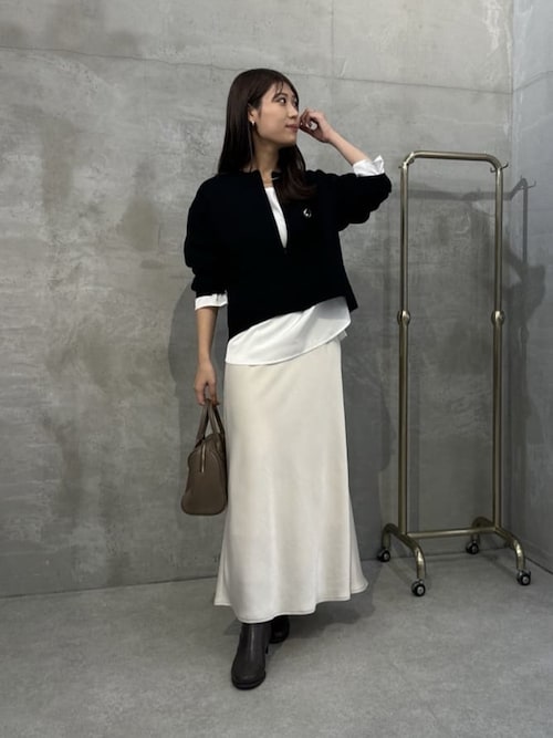 袖フレアサテンTブラウス（シャツ/ブラウス）｜COLLAGE