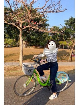 「通勤穿搭」｜「アイテム（Tシャツ/カットソー）」を使った、winnine998さん（レディース・161cm）の秋コーディネート