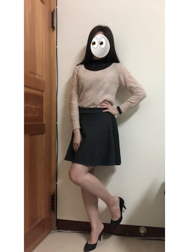 「毛衣」｜winnine998さん（レディース・161cm）の冬コーディネート