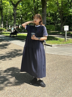「アイテム（ボディバッグ/ウエストポーチ）」を使った、FUKAさん（レディース・157cm・20代）の春コーディネート