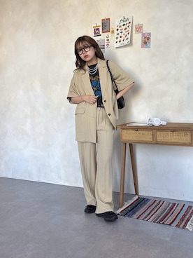 FUKAさん（レディース・157cm）の春コーディネート