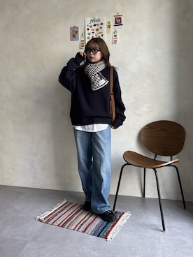 「アイテム（その他アウター）」を使った、FUKAさん（レディース・157cm・20代）の冬コーディネート