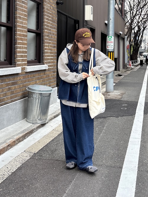 ヒムゴン デニムビスチェセットアップ（ワンピース）｜CPCM（シーピーシーエム